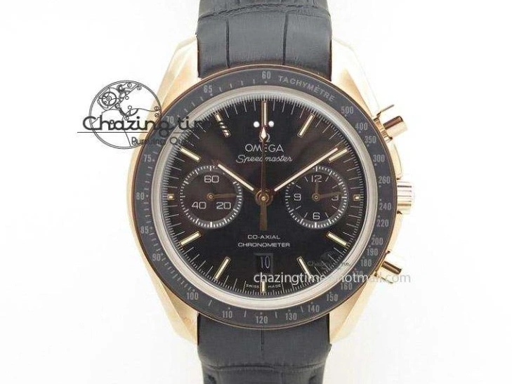 0320 FlexibleFit Seamaster Professional Chrono SS RG Blue Ceramic Blue Dial On SS RG Bracelet A 8211